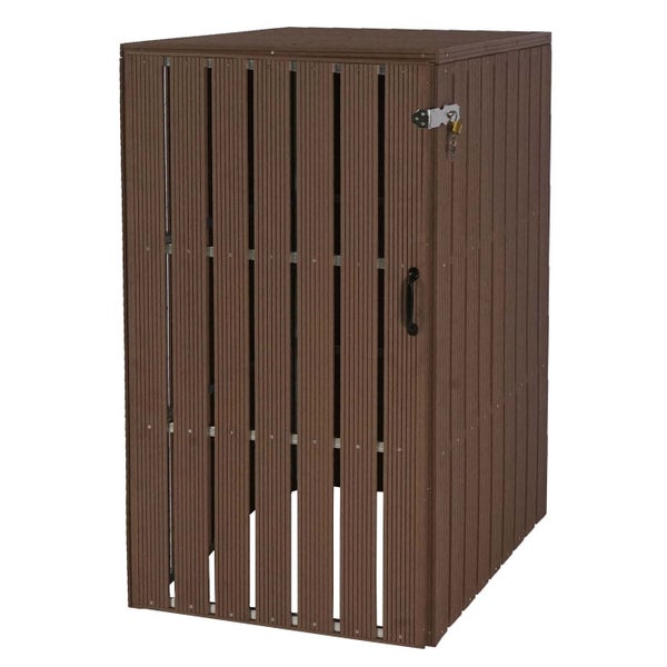 Gartenschrank aus Kunststoff mit Schloss und Griff