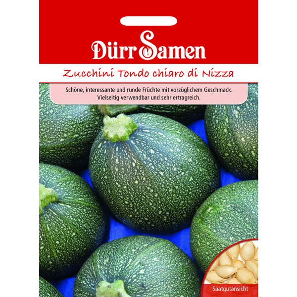 Zucchini Tondo chiaro di Nizza Saatgut von Dürr Samen