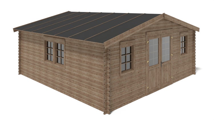 Gartenhaus, Gerätehaus 34,80m2 - 5,90x5,90m - 45mm - Imprägniert