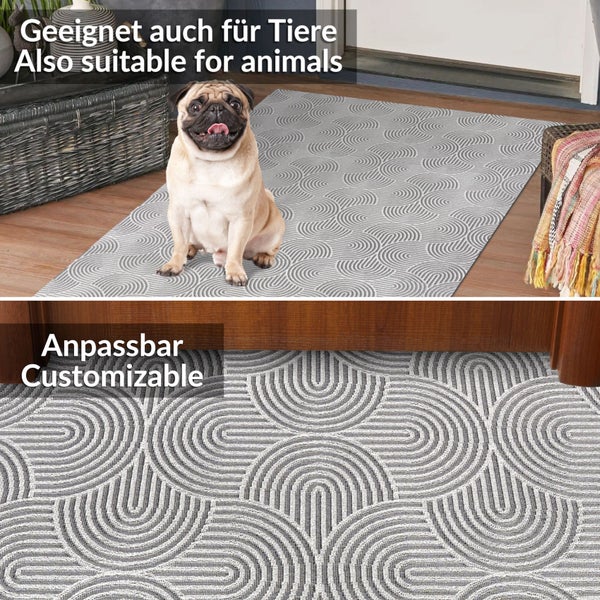 Anpassbare Fußmatte mit Muster, auch geeignet für Tiere