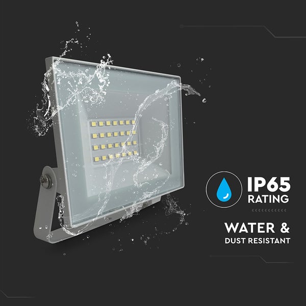 LED-Strahler mit Schutzart IP65, wasser- und staubresistent