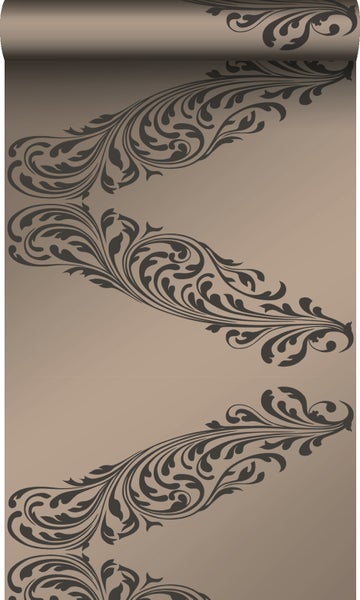 Origin Wallcoverings Tapete Ornamente Bronze und Braun - 53 cm x 10,05 m - 345747