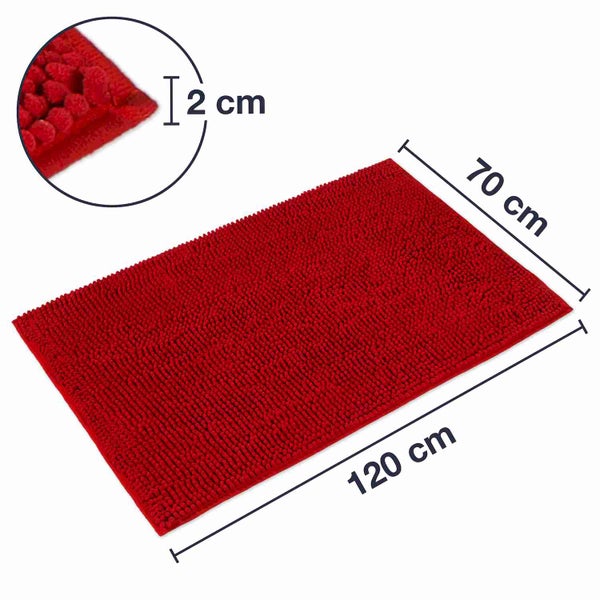 1 St. Badematte PARIS Rot 70 x 120 cm