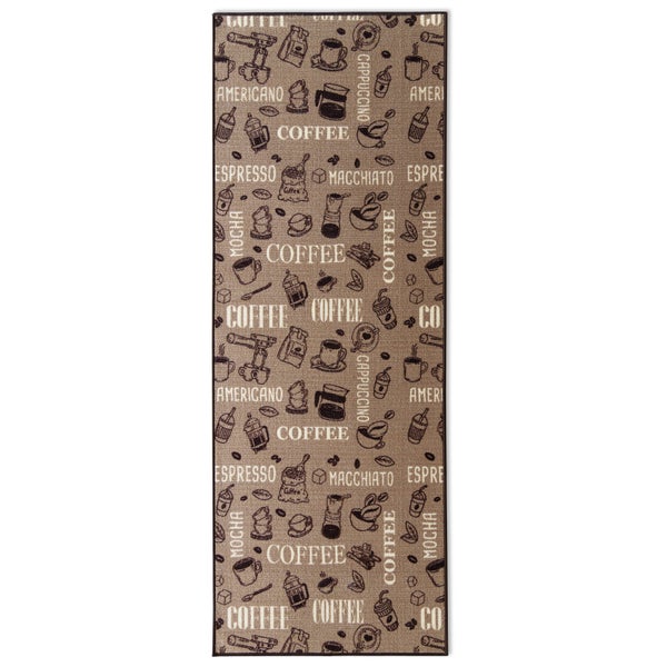 Teppich mit Kaffeemotiv