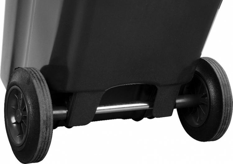 PROREGAL Mülltonne Mgb 120 Liter HDPE-Kunststoff Grau/Schwarz