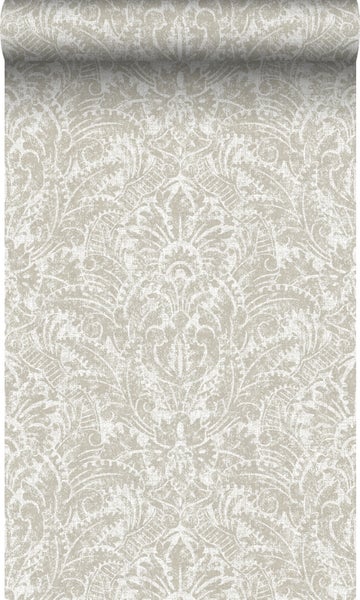 Origin Wallcoverings Tapete Ornamente Beigebraun - 53 cm x 10,05 m - 347308