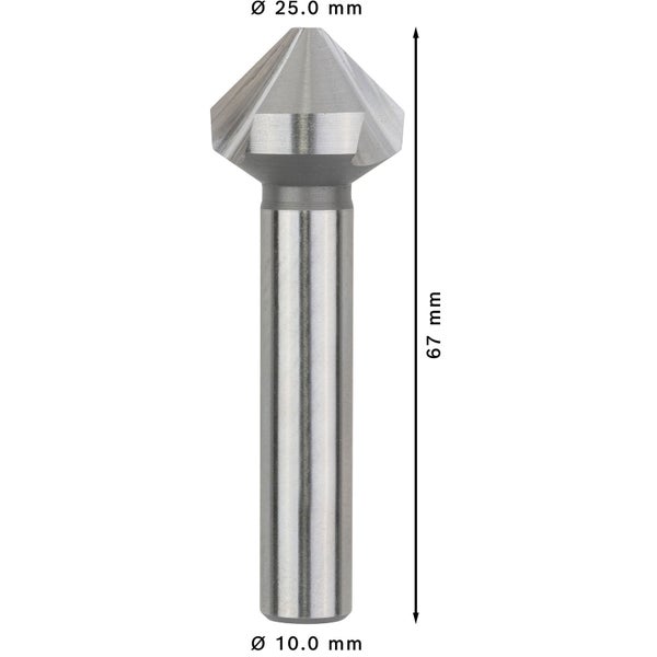Kegelsenker mit 25 Millimeter Durchmesser und 67 Millimeter Länge