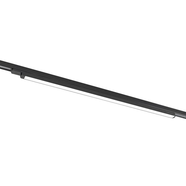 Lineares LED-Schienensystem-Modul der Marke Arcchio in Schwarz mit weißem Diffusor.