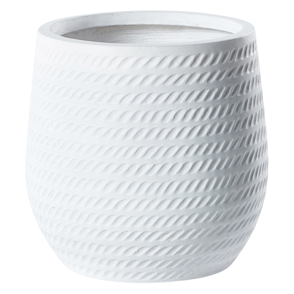 Blumenkübel LIVADIA 27 cm Cremeweiß