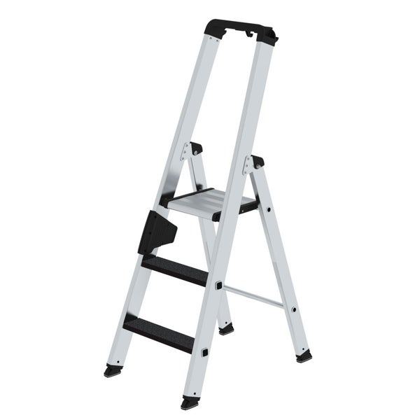 Aluminium Klapptritt mit zwei Stufen und Haltebügel