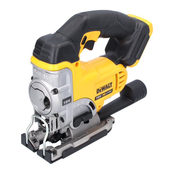DeWalt Akku-Stichsäge 18 Volt XR Lithium-Ionen mit ergonomischem Griff und verstellbarer Fußplatte.