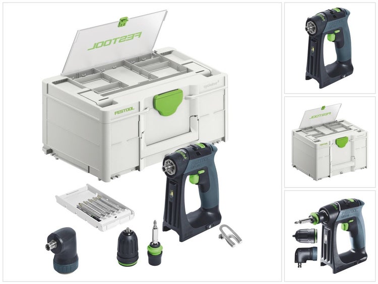 Festool CXS 18-Basic-Set Akku Bohrschrauber 18 V 40 Nm Brushless ( 577333 ) + Systainer - ohne Akku, ohne Ladegerät