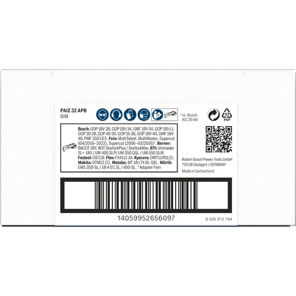 Bosch Starlock Plus PAIZ 32 APB Tauchsägeblatt Set mit 25 Stück für Multitools