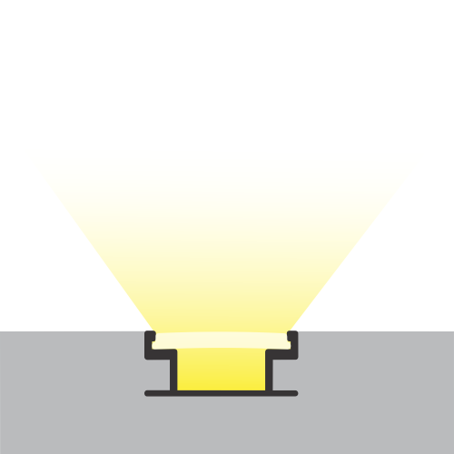 Profil für LED-Streifen zur Einbaumontage