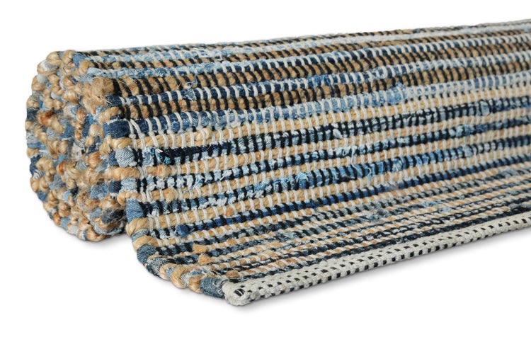 Handwebteppich Denim Blau Denim Feels WECONhome 140x200 cm