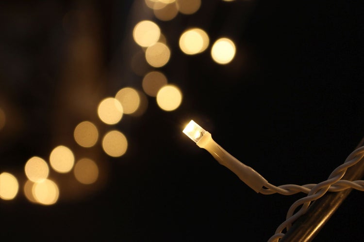 Nahaufnahme einer LED-Lichterkette