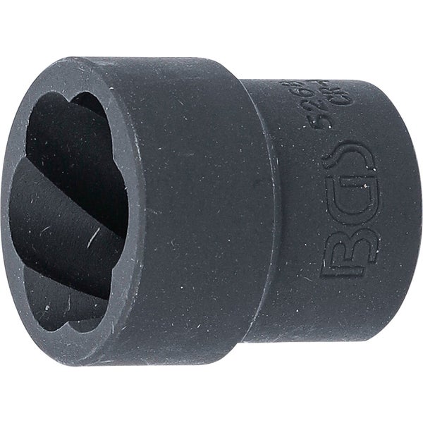 BGS Spiral-Profil-Steckschlüssel-Einsatz / Schraubenausdreher Antrieb Innenvierkant 12,5 mm (1/2) SW 22 mm - 5268-22