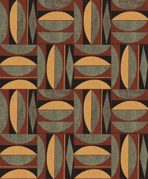 Masureel Tapete geometrisches Motiv Gelb - 53 cm x 10.05 m - 631019