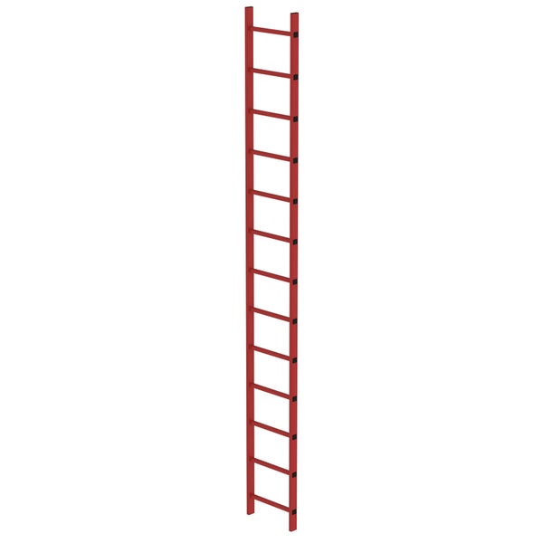 MUNK Schachtleiter aus GFK 400mm breit 13 Sprossen 3,64m lang