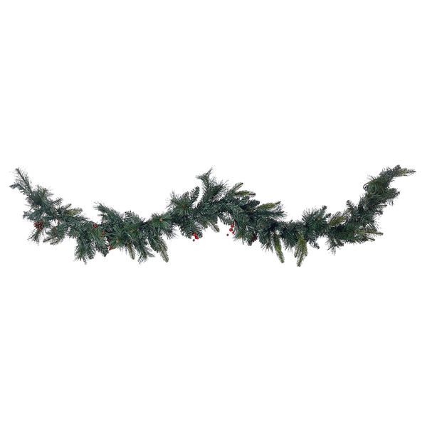 Weihnachtsgirlande LED WHITEHORN 180 cm Dunkelgrün