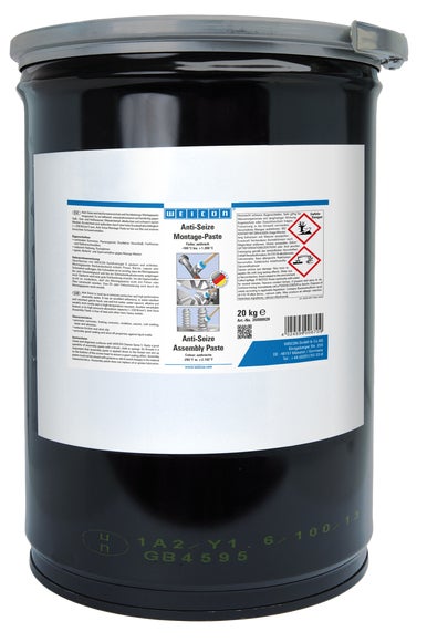 WEICON Anti-Seize Montagepaste|Schmier- und Trennmittelpaste|20 kg|anthrazit