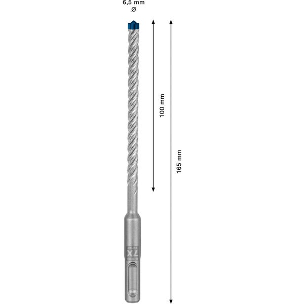 Bosch Expert SDS plus-7X Hammerbohrer 6,5 x 100 x 165 mm - 2608900078