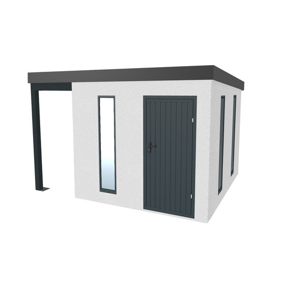 Gartenhaus mit Tür und Fenster