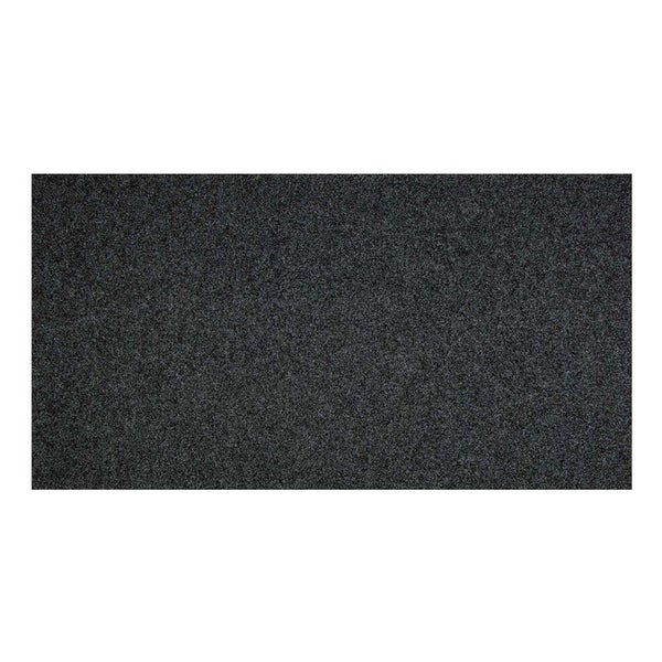 Anthrazitfarbener Nadelvliesteppich mit strukturierter Oberfläche