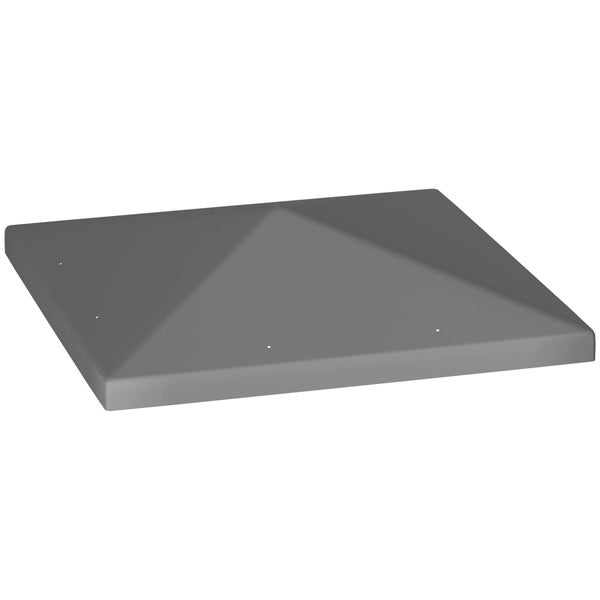 Outsunny Ersatzdach für Pavillon 3 x 3 m, wasserdicht Pavillondach, Ersatzbezug für Gartenpavillon, Ersatzteile aus Oxford-Stoff, 370 g/m², Dunkelgrau