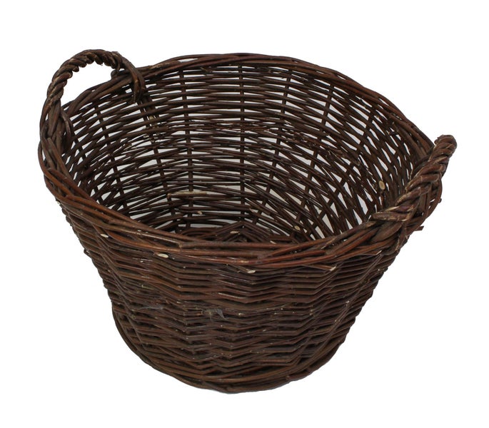 FRANK FLECHTWAREN | Füllkorb Natur, groß, WEIDE, Ø 50 x 28 cm