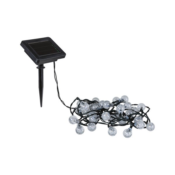 Solar LED Lichterkette Soala IP44 3000K 30x3lm Schwarz
