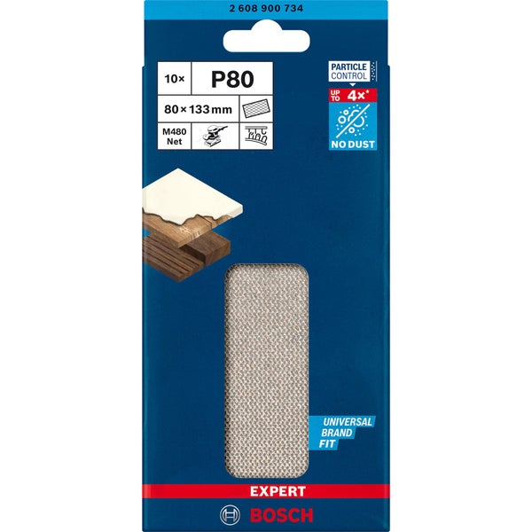 Bosch Schleifpapier Set Pro F355, Körnung P1200, Durchmesser 125 mm, 5 Stück