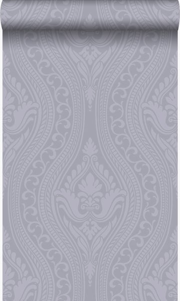 Origin Wallcoverings Tapete Ornamente Lila und Grau - 53 cm x 10,05 m - 346631