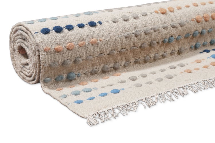 Wollteppich Creme Beige Maddie WECONhome 80x150 cm