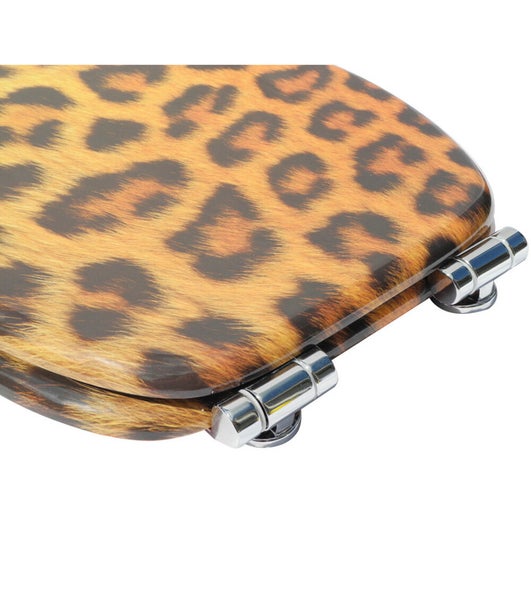 WC-Sitz Absenkautomatik Leopardenfell