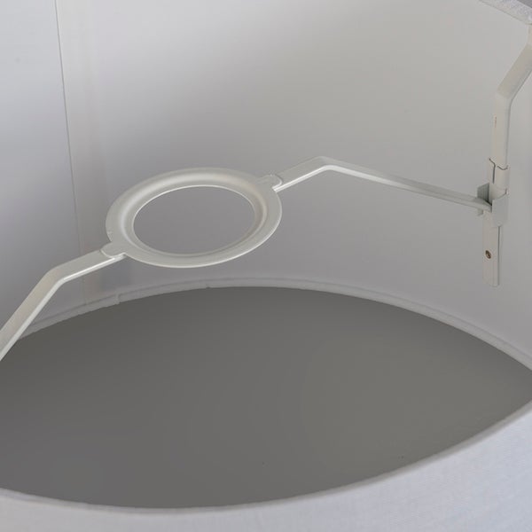 Leinen Lampenschirm schwarz 35 cm