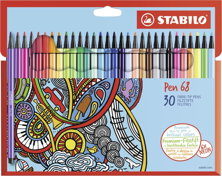 STABILO Filzstifte Pen 68 Premium 30er Set