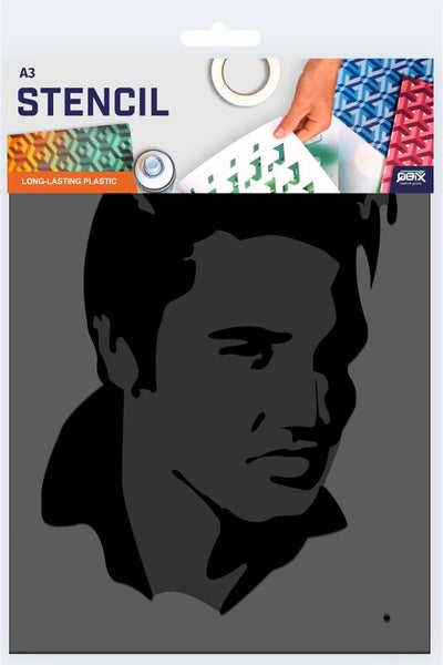 Elvis Presley Schablone - 2 Schichten Kunststoff A3 Schablone