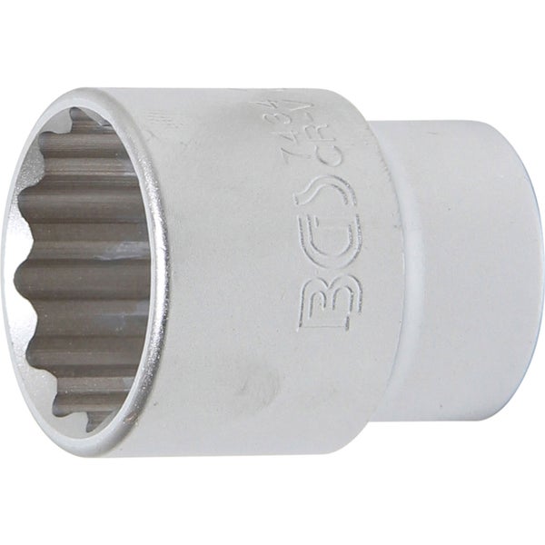 BGS Steckschlüssel-Einsatz Zwölfkant Antrieb Innenvierkant 20 mm (3/4) SW 34 mm - 7434
