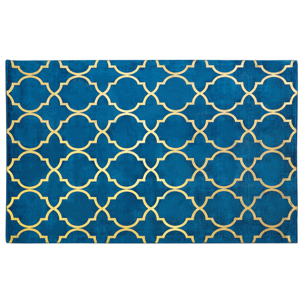 Teppich YELKI Blau 140 x 200 cm Viskose