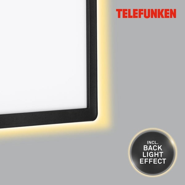 LED Außenwandleuchte Außenlampe IP44 Metall 4000K 15W Schwarz Telefunken