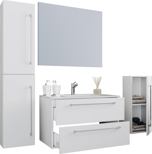 5-tlg. Waschplatz Waschtisch Badinos Schublade SP
