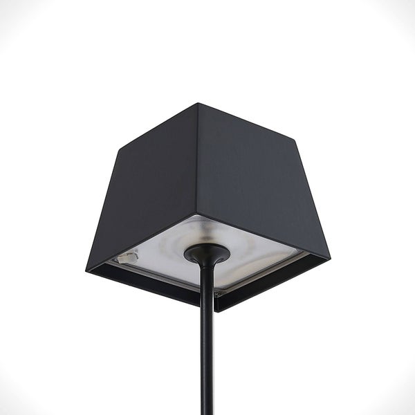 Lucande LED Patini ( Touchdimmer) dimmbar (spritzwassergeschützt (Modern) in Schwarz aus Aluminium (1 flammig, ) Touch Lampe