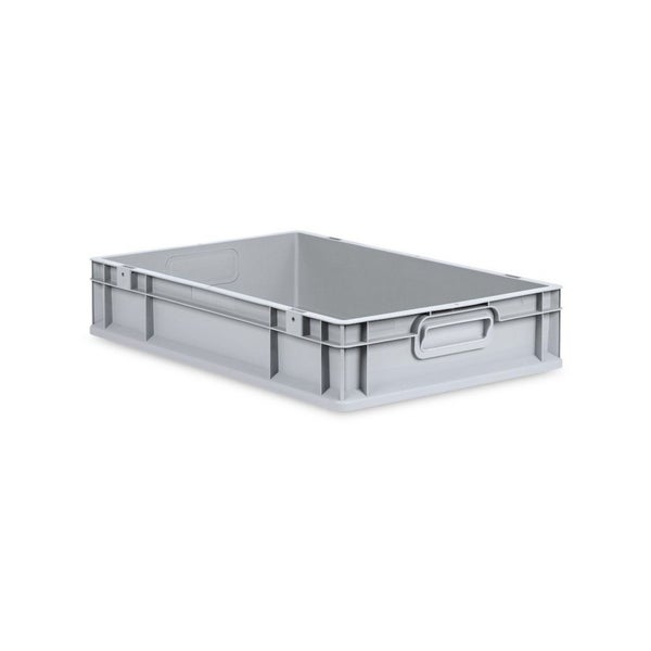 PROREGAL SparSet 10x Eurobox NextGen Grip mit Auflagedeckel mit 4 Roten Schiebeschnappverschlüssen HxBxT 12 x 40 x 60 cm 23 Liter
