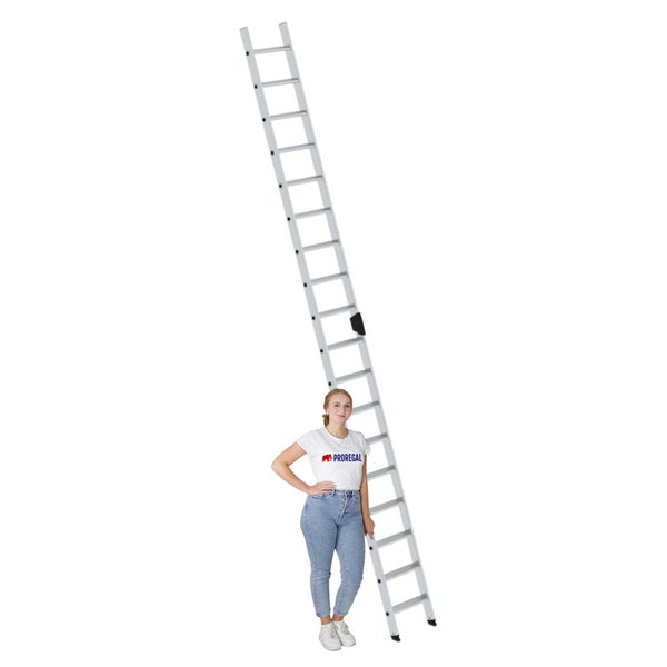 PROREGAL Stufen-Anlegeleiter Ohne Traverse 18 Stufen