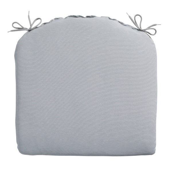 Sitzkissen Panama hellgrau - ca. 46x48 cm - 4er-Set