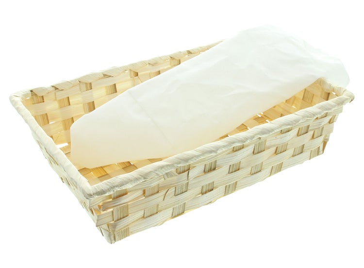 FRANK FLECHTWAREN | Bambusschale Eckig, BAMBUS, TEXTIL, 30 x 21 x 7 cm