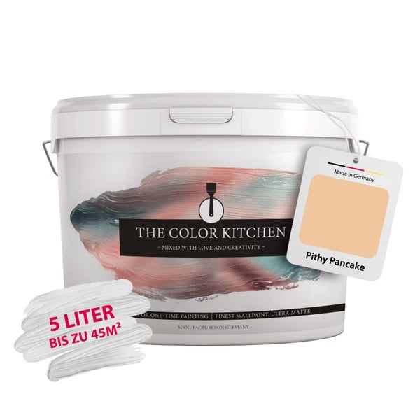 The Color Kitchen Wandfarbe Pithy Pancake, ultra matt, 5 Liter, für circa 45 Quadratmeter.