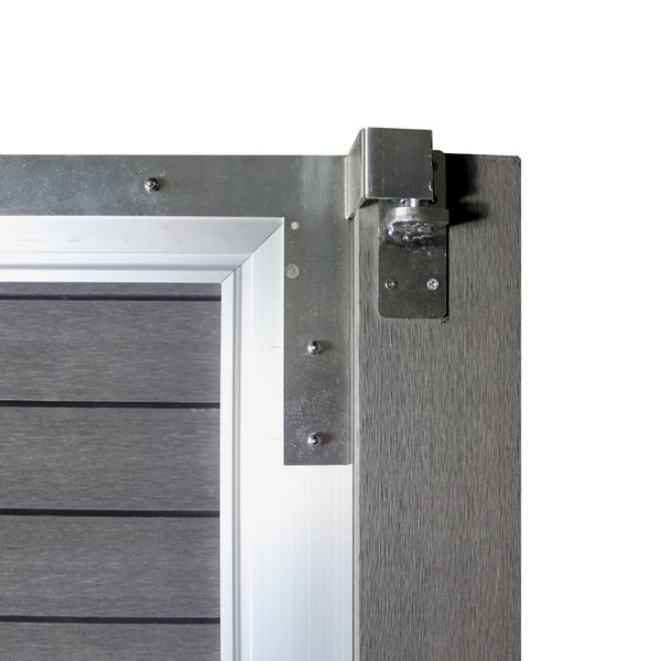 Home Deluxe - WPC Gartentor - CALLATOR - B x H: 90 x 180 cm, inkl. Zubehör I Gartenpforte Blickschutz Sichtschutzzaun