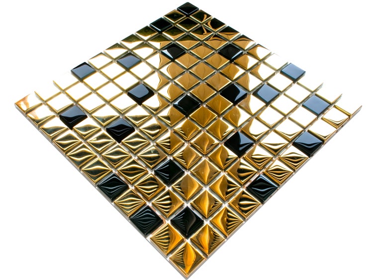 Glasmosaik auf Netz für Bad und Küche 30cm x 30cm  - Cleopatra